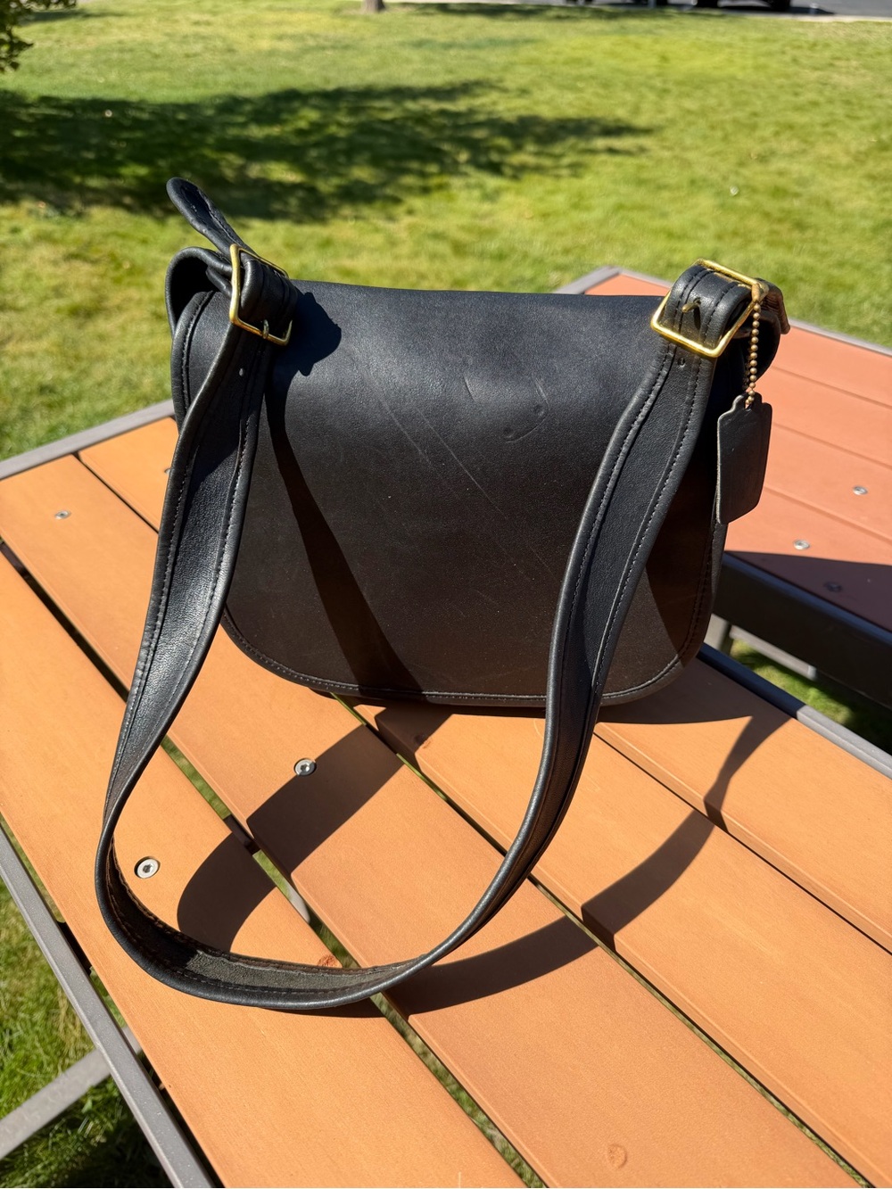 Vintage COACH 9170 Classic Shoulder Bag – Black NYC Leather